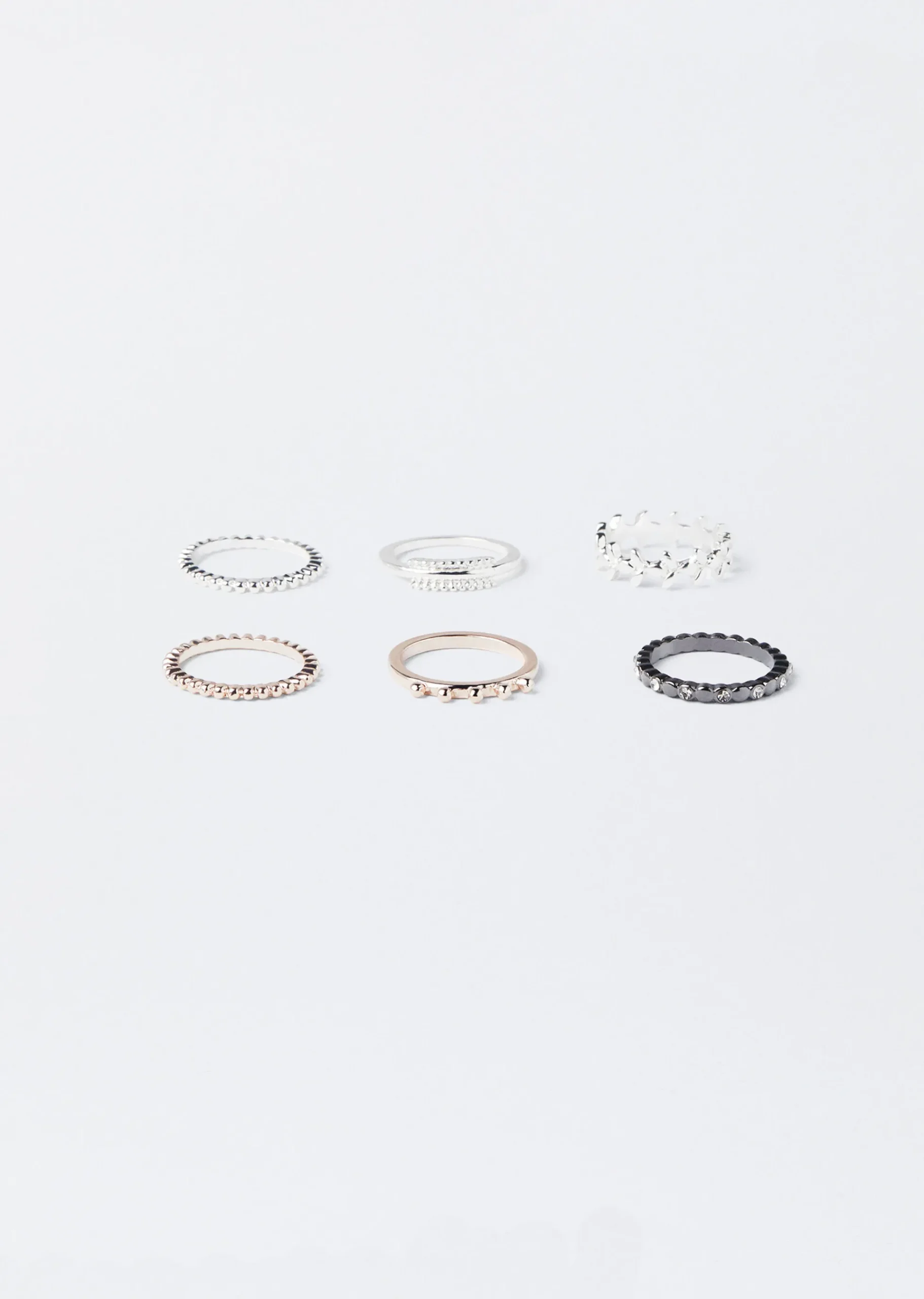 PARFOIS Basics|Hemden>Ringe-Set Mehrfarbig
