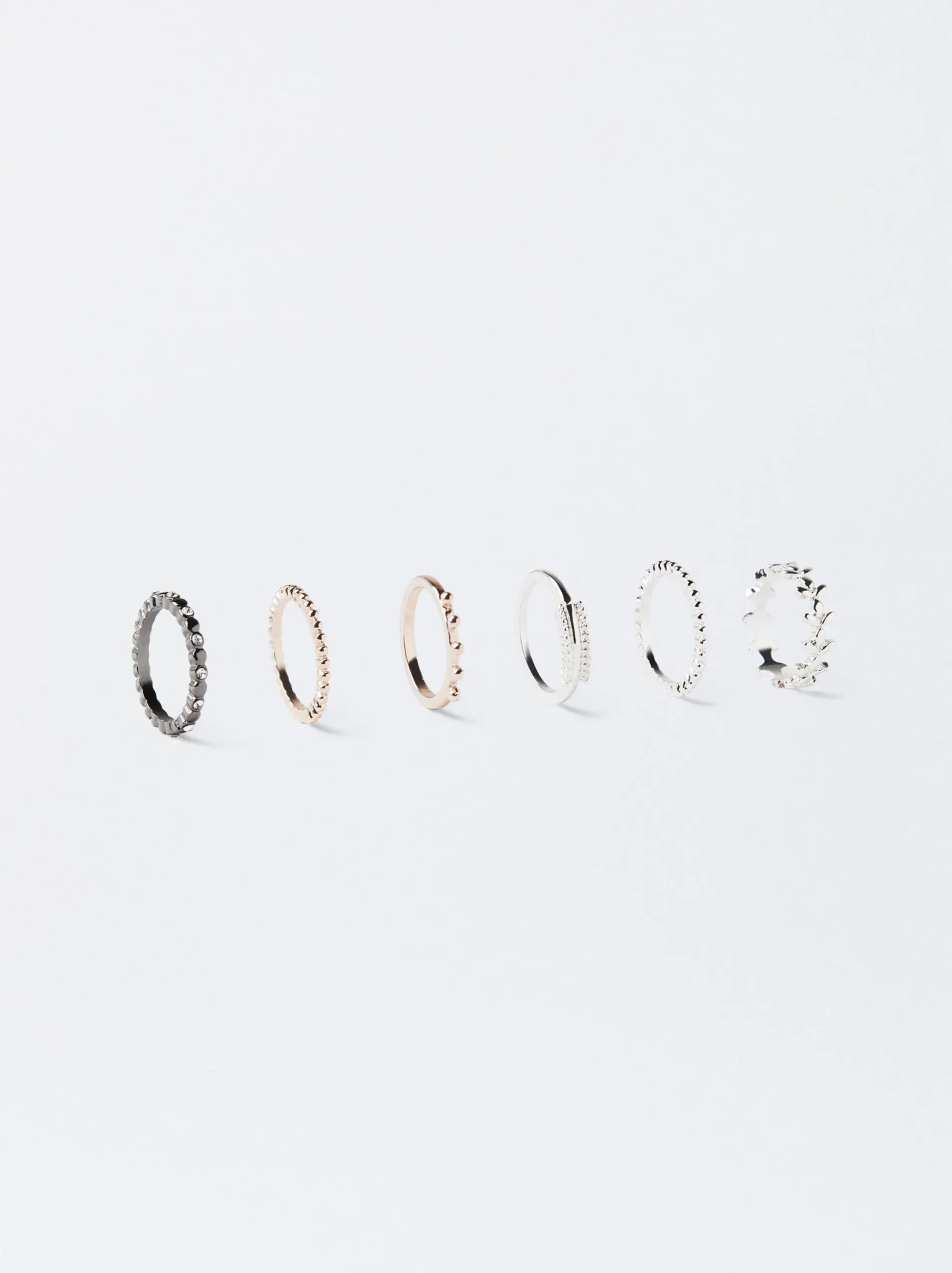 PARFOIS Basics|Hemden>Ringe-Set Mehrfarbig