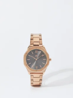 PARFOIS Flache Schuhe|Ballerina>ene Uhr Aus Stahl Roségold