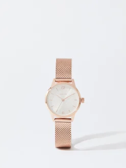 PARFOIS Flache Schuhe>Roségoldene Uhr Aus Stahl