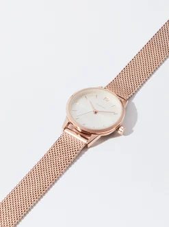 PARFOIS Flache Schuhe>Ros&eacute;goldene Uhr Aus Stahl