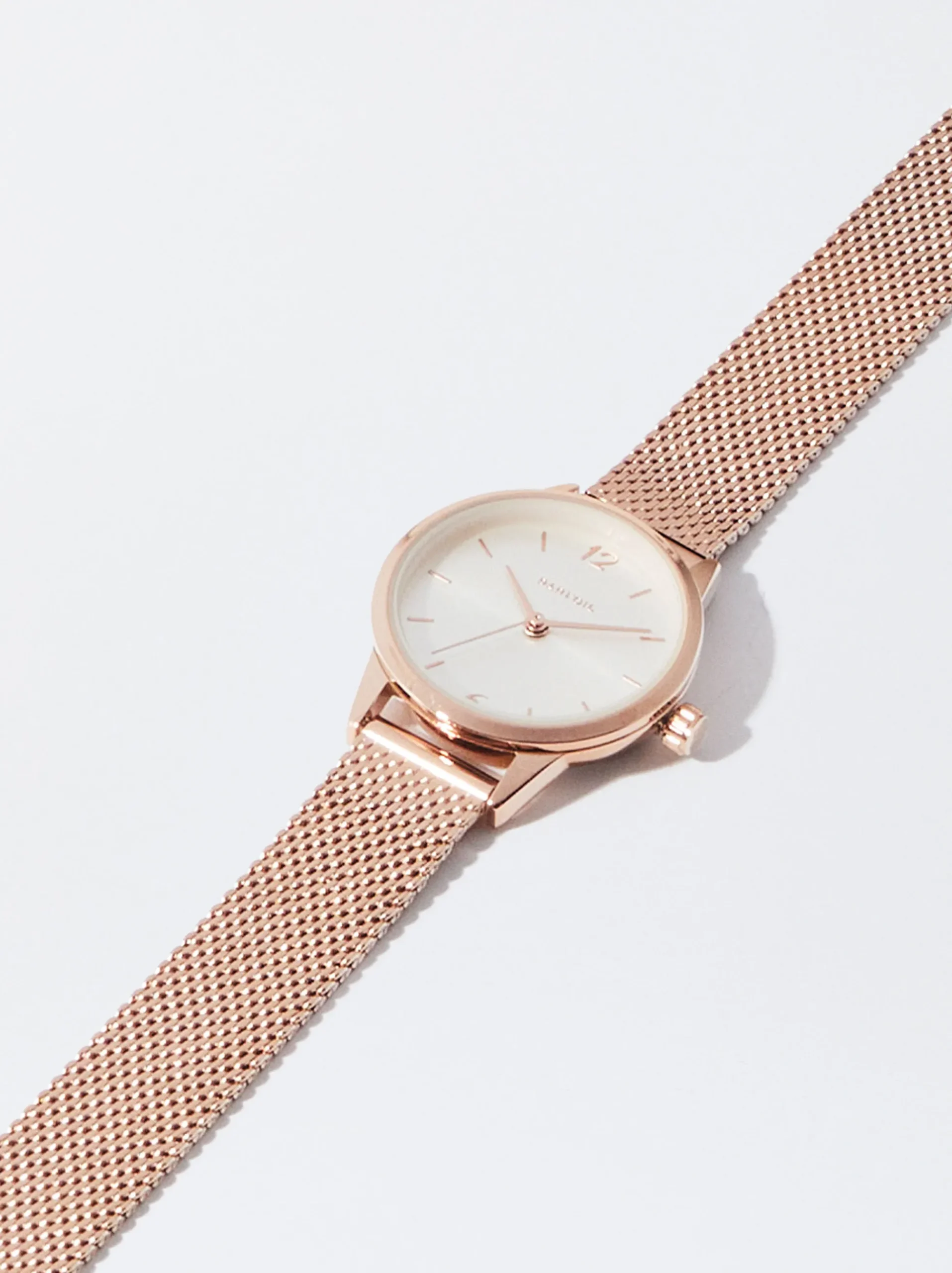 PARFOIS Flache Schuhe>Roségoldene Uhr Aus Stahl