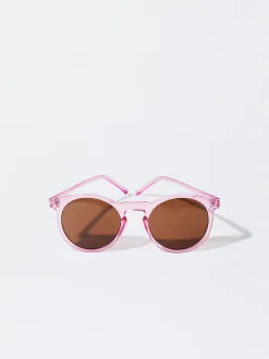 PARFOIS Kunststoff Sonnenbrille|Runde Sonnenbrille>Runde Sonnenbrille Rosa
