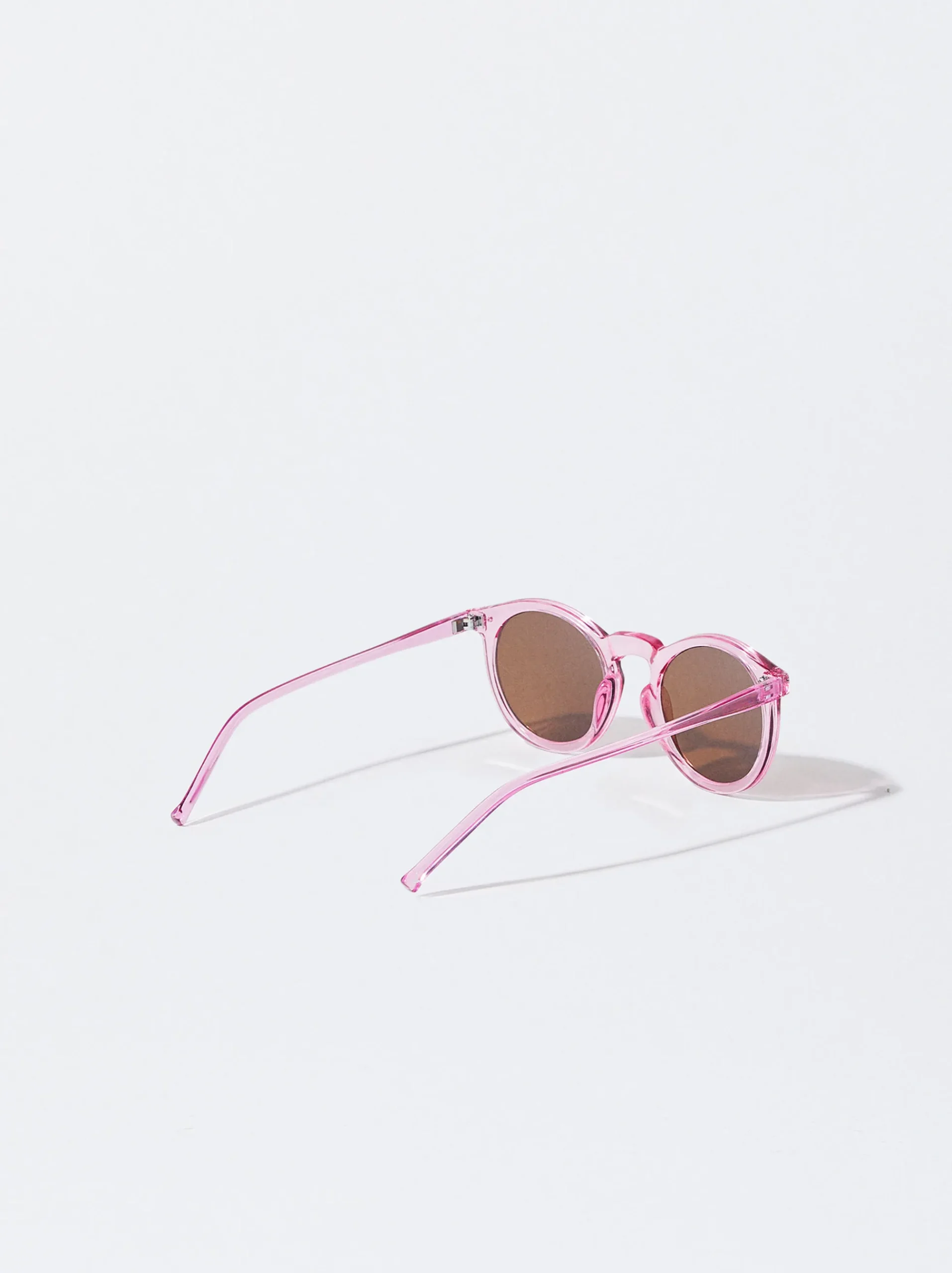 PARFOIS Kunststoff Sonnenbrille|Runde Sonnenbrille>Runde Sonnenbrille Rosa