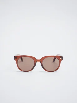 PARFOIS Kunststoff Sonnenbrille|Runde Sonnenbrille>Runde Sonnenbrille Braun