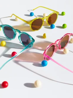 PARFOIS Kunststoff Sonnenbrille|Runde Sonnenbrille>Runde Sonnenbrille Grau