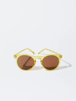 PARFOIS Kunststoff Sonnenbrille|Runde Sonnenbrille>Runde Sonnenbrille Grau