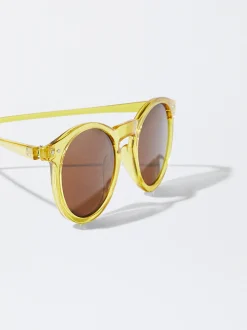 PARFOIS Kunststoff Sonnenbrille|Runde Sonnenbrille><noscript><img width=