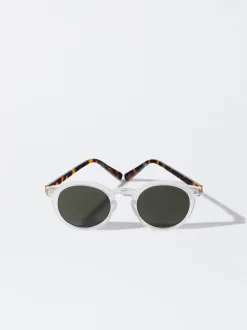 PARFOIS Kunststoff Sonnenbrille|Quadratische Sonnenbrille>Runde Sonnenbrille In Schildpattoptik