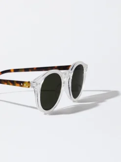 PARFOIS Kunststoff Sonnenbrille|Quadratische Sonnenbrille>Runde Sonnenbrille In Schildpattoptik