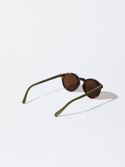 PARFOIS Kunststoff Sonnenbrille|Runde Sonnenbrille><noscript><img width=