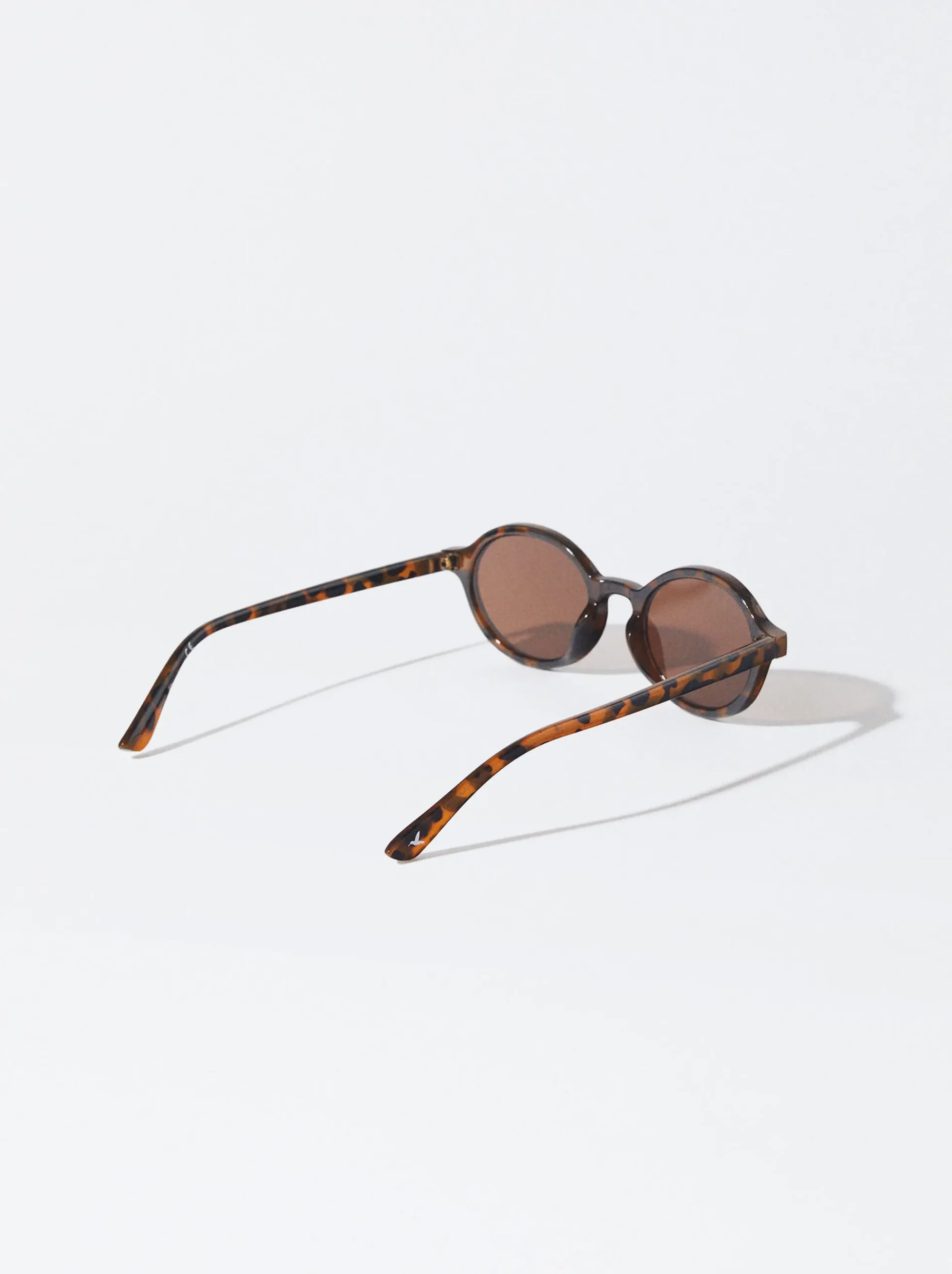 PARFOIS Kunststoff Sonnenbrille|Ovalem Sonnenbrille>Runde Sonnenbrille In Schildpattoptik Braun
