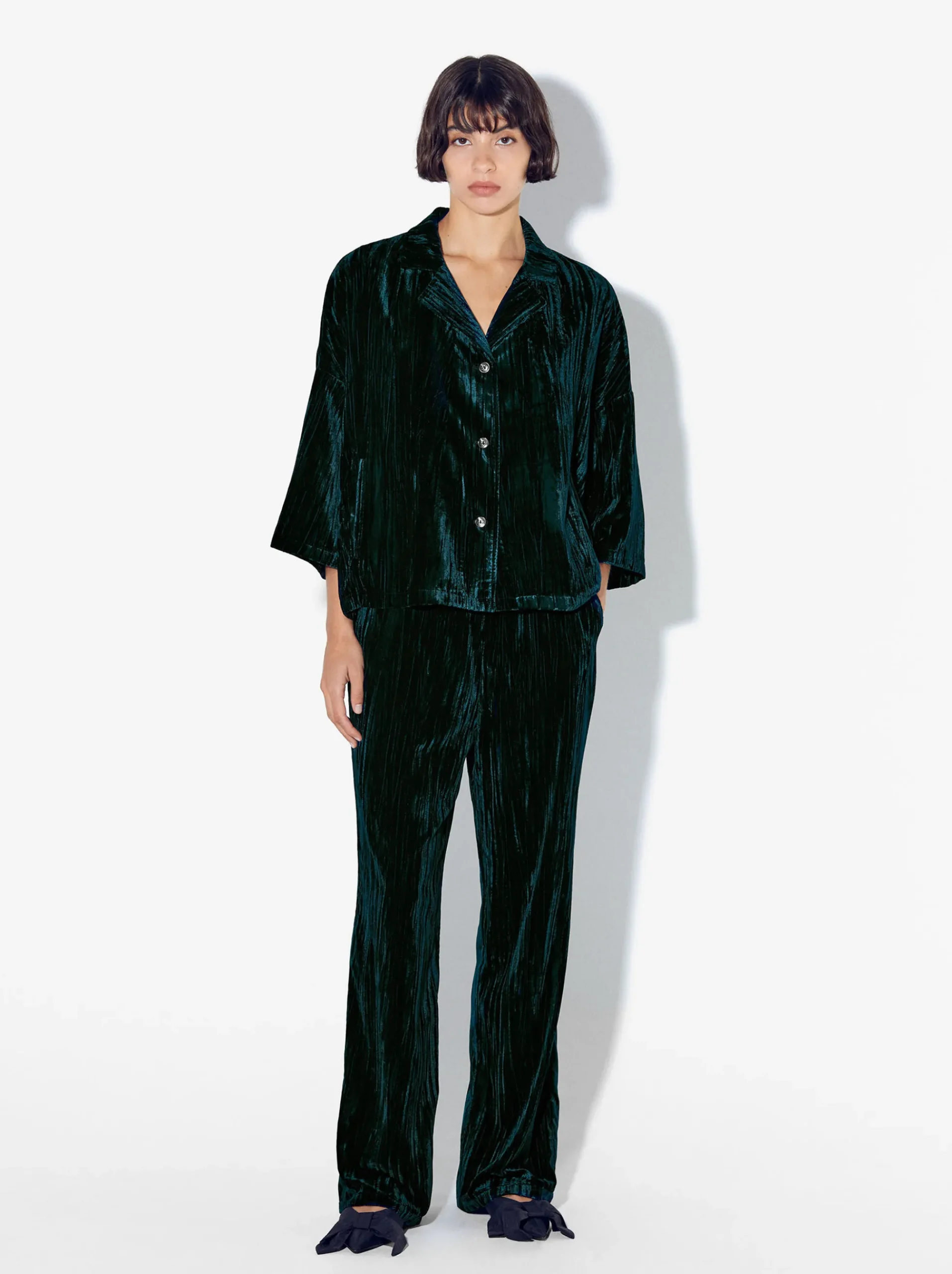 PARFOIS Schultertaschen>Samthose Blau