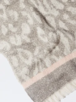 PARFOIS Schals|Schals>Schal Mit Animal-Jacquardmuster Rosa