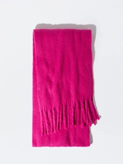 PARFOIS Wollmützen|Winterhüte>Schal Mit Fransen Fuchsia