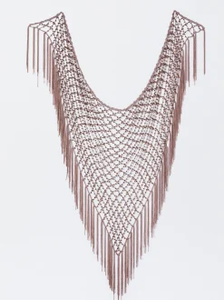 PARFOIS Basics>Schal Mit Perlen Golden