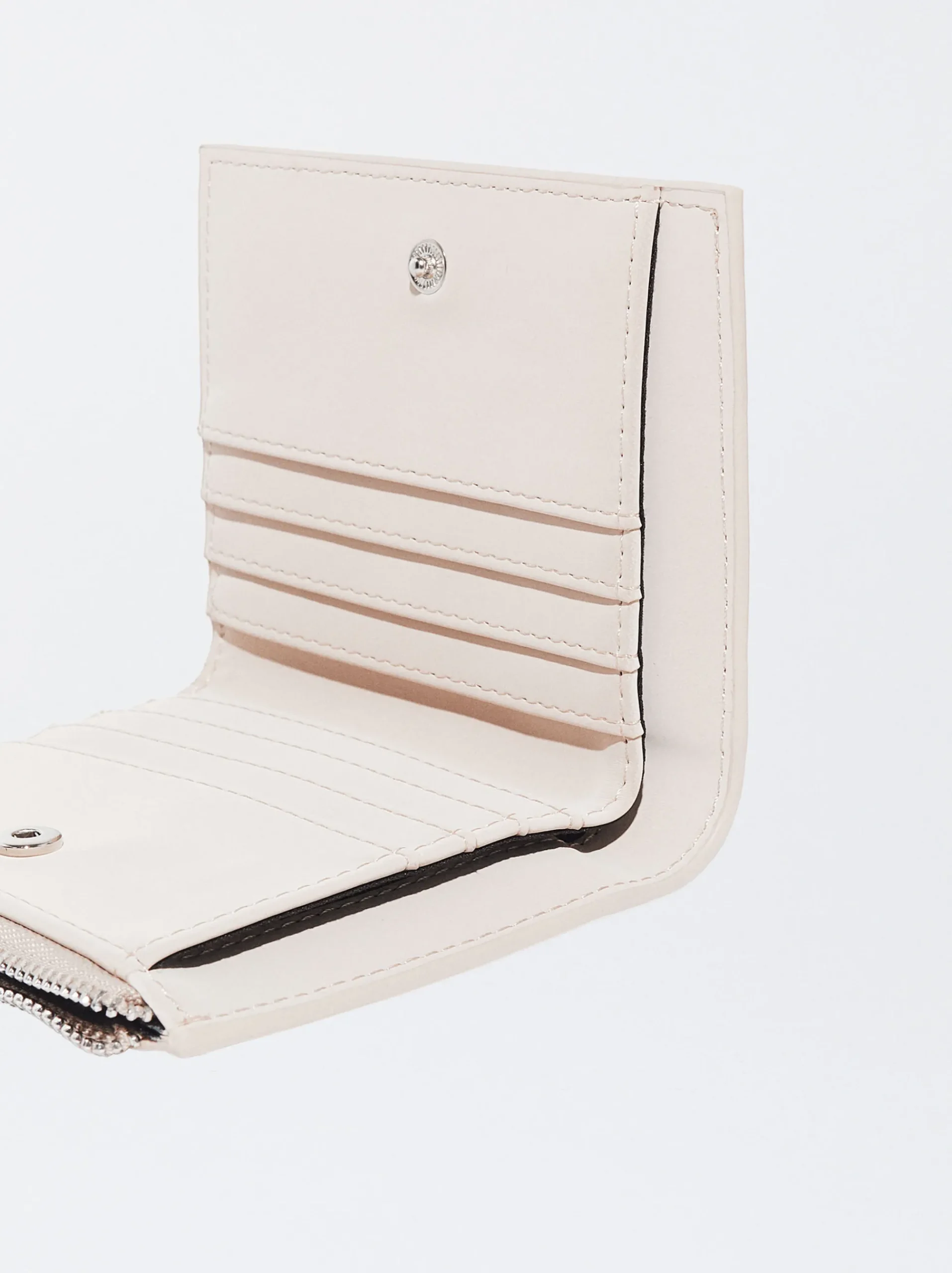 PARFOIS Silberfarbene Uhren>Schlichtes Portemonnaie Beige