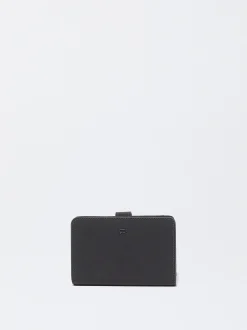 PARFOIS Silberfarbene Uhren>Schlichtes Portemonnaie Schwarz