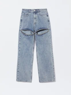 PARFOIS Schultertaschen>Schlitzjeans Blau