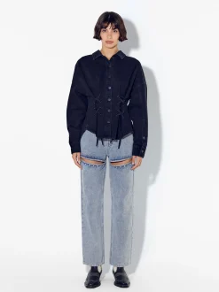 PARFOIS Schultertaschen>Schlitzjeans Blau