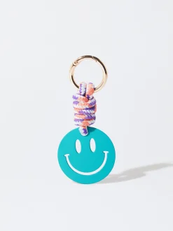 PARFOIS Schlüsselanhänger>Schl&uuml;sselanh&auml;nger Mit Happy Face Mehrfarbig