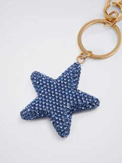 PARFOIS Schlüsselanhänger>Schl&uuml;sselanh&auml;nger Mit Stern Blau