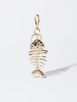 PARFOIS Schlüsselanhänger>Schl&uuml;sselanh&auml;nger Mit Fisch Golden