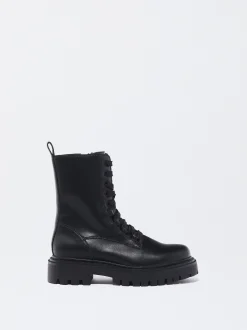 PARFOIS Lange Ohrringe|Premium>Schnürstiefel Schwarz