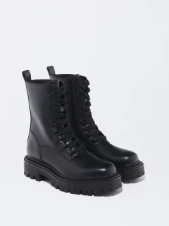 PARFOIS Lange Ohrringe|Premium>Schn&uuml;rstiefel Schwarz