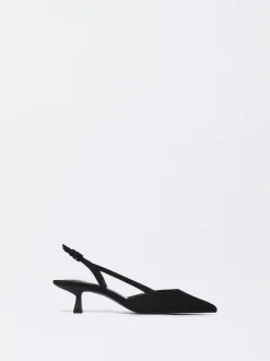 PARFOIS Raffinierter Modeschmuck|Kurze Ohrringe>Schuh Mit Slingback-Absatz Schwarz