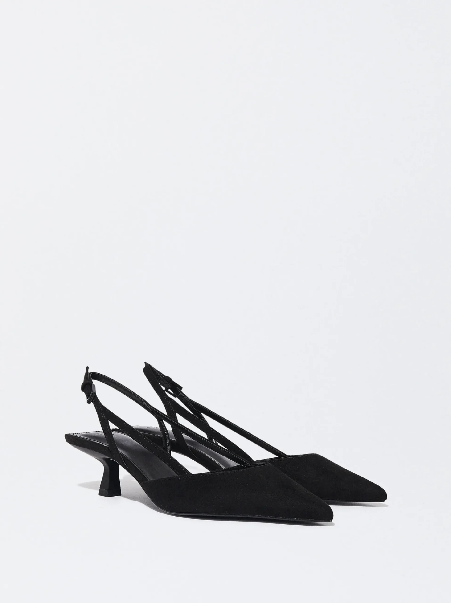 PARFOIS Raffinierter Modeschmuck|Kurze Ohrringe>Schuh Mit Slingback-Absatz Schwarz