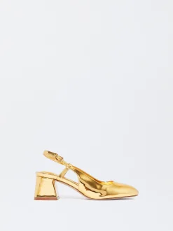 PARFOIS Raffinierter Modeschmuck|Kurze Ohrringe>Schuh Mit Slingback-Absatz Golden