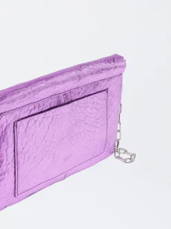 PARFOIS Schultertaschen|Grosse Taschen>Schultertasche Aus Metallic-Leder Violett