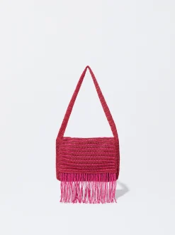 PARFOIS Blazer und Mäntel>Schultertasche Mit Fransen Rosa