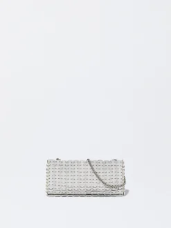PARFOIS Schultertaschen>Schultertasche Mit Kettengurt Silber
