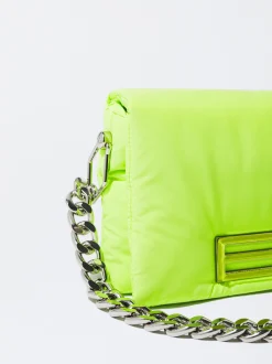 PARFOIS Schultertaschen|Shoppers>Schultertasche Mit Kettengurt Gr&uuml;n