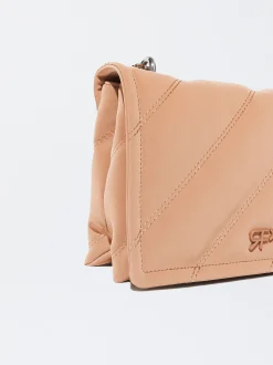 PARFOIS Strohsäcke>Schultertasche Mit Kettengurt Kamel