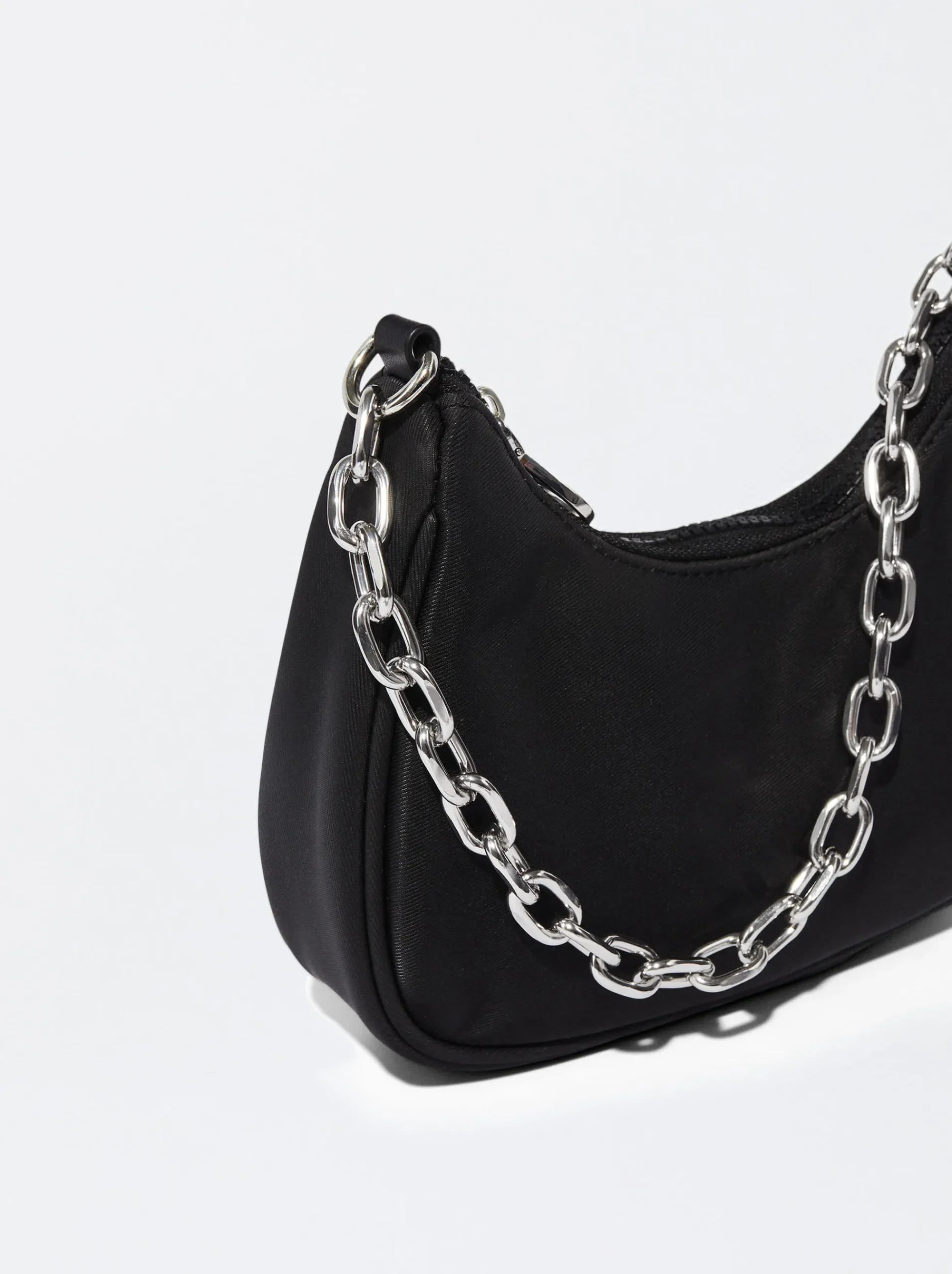 PARFOIS Strohsäcke|Handtaschen>Schultertasche Mit Kettengurt Schwarz