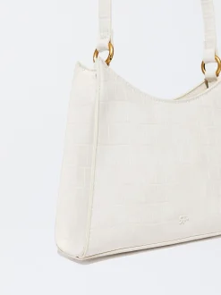 PARFOIS Schultertaschen>Schultertasche Mit Tierhautpr&auml;gung Beige