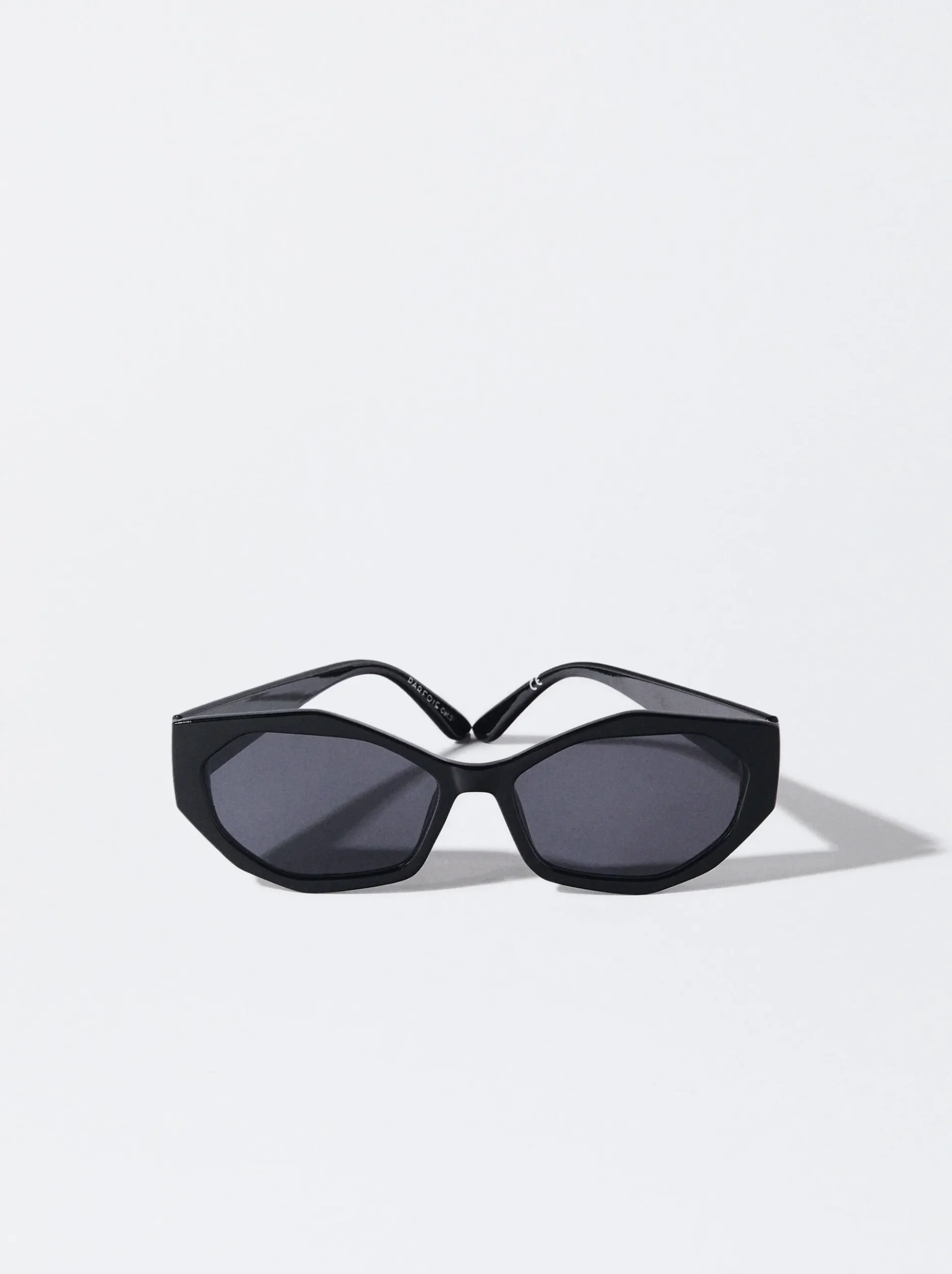 PARFOIS Kunststoff Sonnenbrille|Runde Sonnenbrille>Sechseckige Sonnenbrille Schwarz