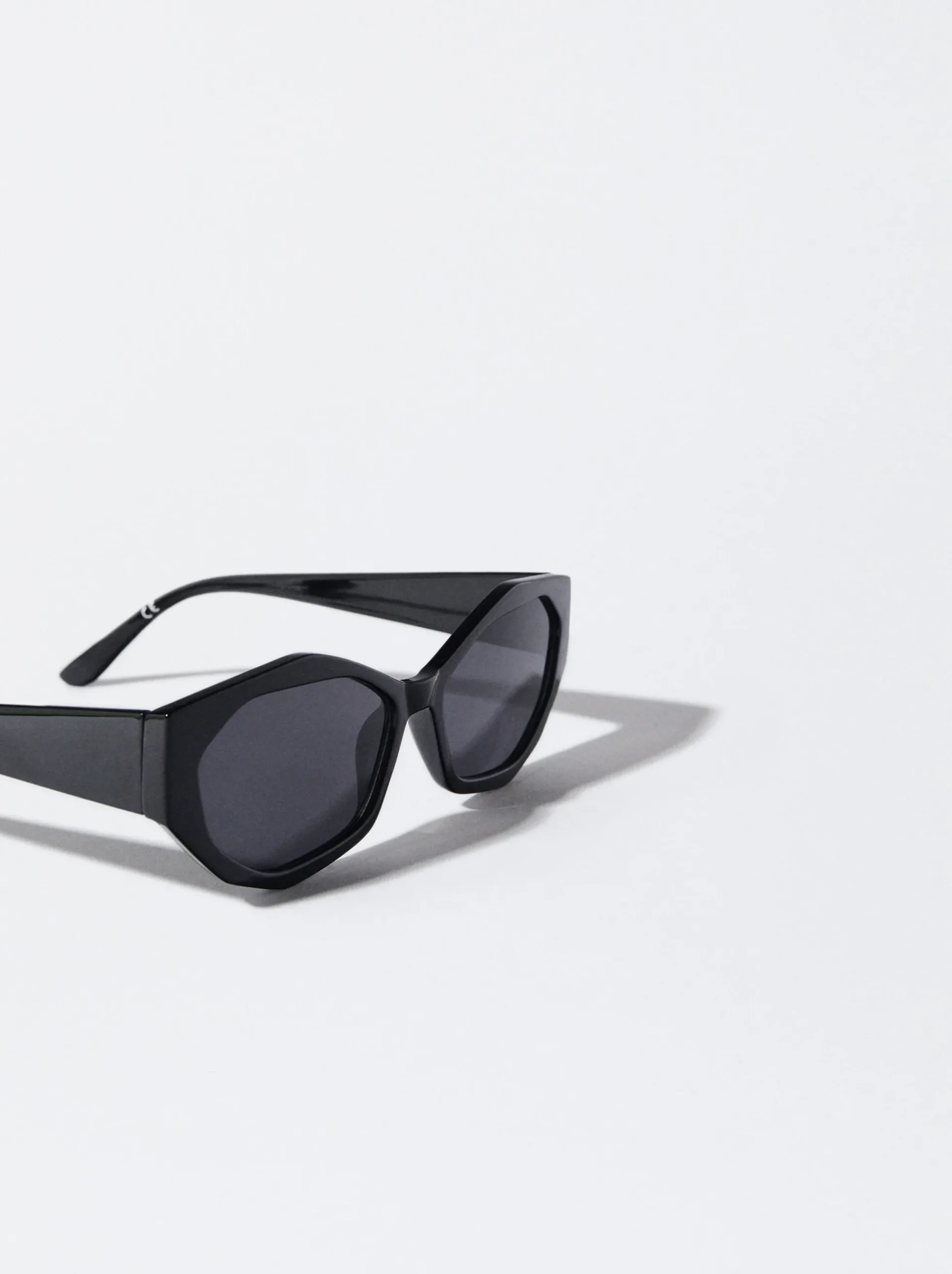 PARFOIS Kunststoff Sonnenbrille|Runde Sonnenbrille>Sechseckige Sonnenbrille Schwarz
