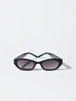 PARFOIS Kunststoff Sonnenbrille|Quadratische Sonnenbrille>Sechseckige Sonnenbrille Schwarz