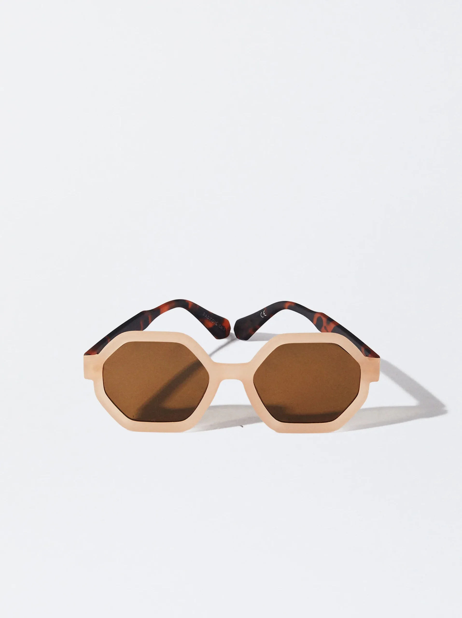 PARFOIS Kunststoff Sonnenbrille|Cat-Eye Sonnenbrille>Sechseckige Sonnenbrille Rosa