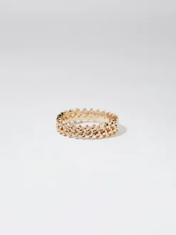 PARFOIS Kurze Ohrringe|Hoop-Ohrringe>Set e Ringe Golden
