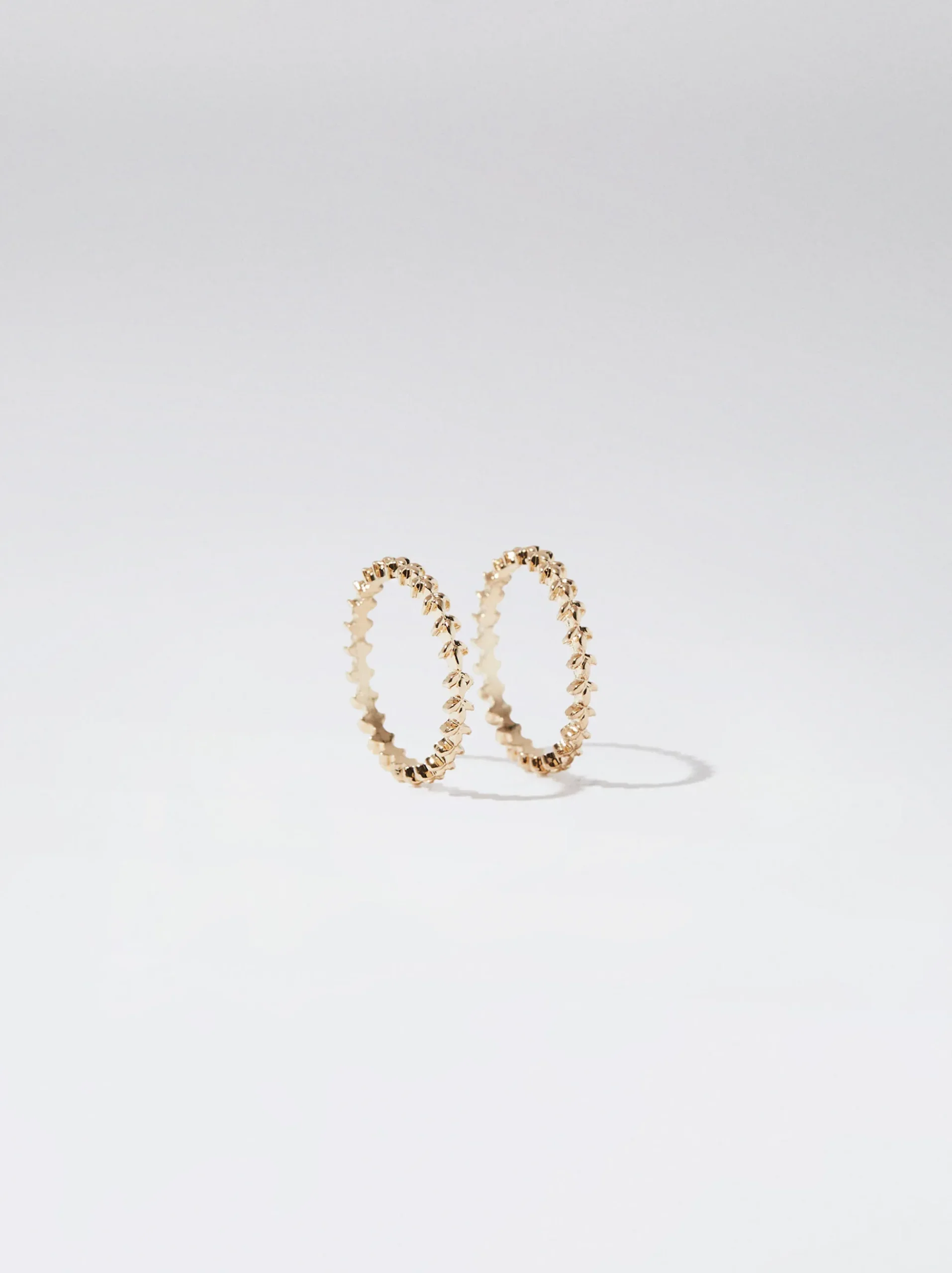PARFOIS Kurze Ohrringe|Hoop-Ohrringe>Set e Ringe Golden