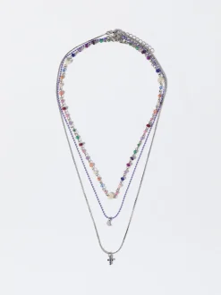 PARFOIS Ringe>Set Halsketten Mit Stein Und Zirkoniasteinen Mehrfarbig