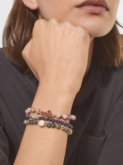 PARFOIS Trend Collection|Kurze Ohrringe>Set Mit Elastischen Armb&auml;ndern Mit Edelsteinen