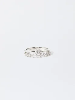PARFOIS Stiefel Und Stiefeletten>Set Mit Ringen Mit Zirkonia Silber