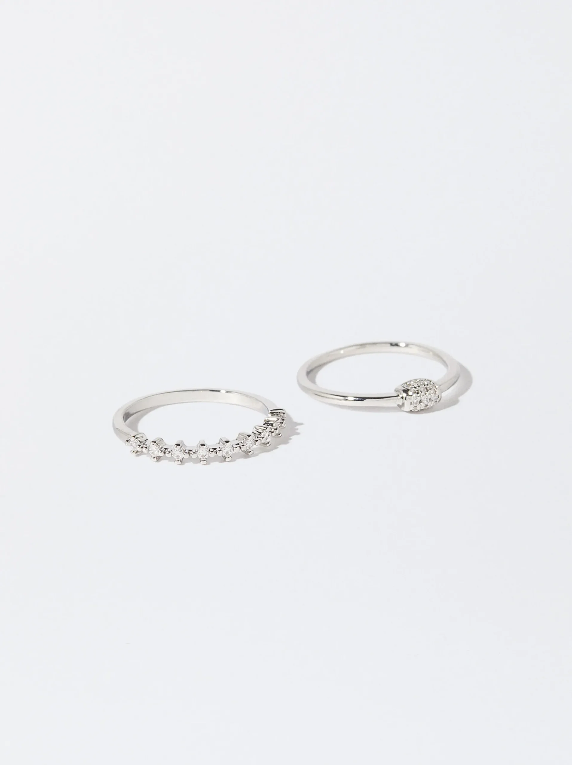 PARFOIS Stiefel Und Stiefeletten>Set Mit Ringen Mit Zirkonia Silber