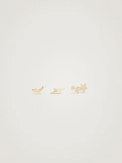 PARFOIS Kurze Ohrringe|Mittlere Ohrringe>Set Ohrringe Mit Charms Golden